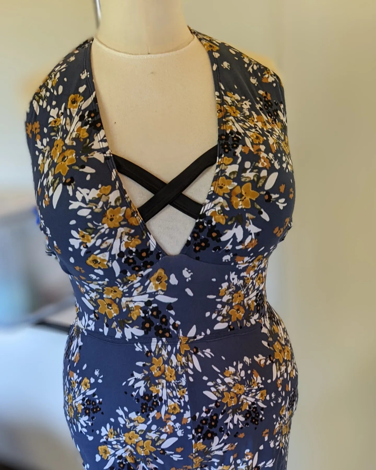 Faux Halter Jumpsuit